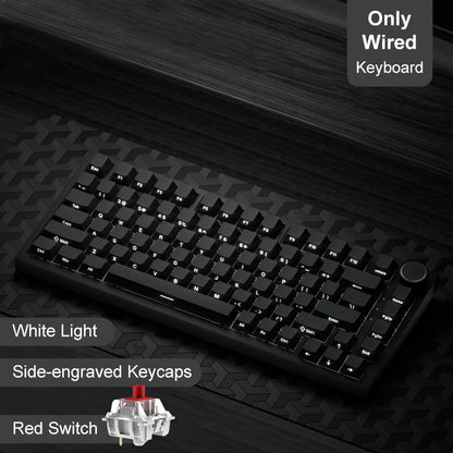Ajazz AK820/AK820Pro Gaming Mechanical Keyboard Bluetooth 5.1/Wireless/C-Wired Customized Keyboard with Knob Hot Swapping Gasket