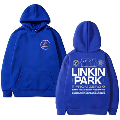 Rock band Linkin Park World Tour Men's Autumn/Winter Hoodie Harajuku Style Fashion Street Warm Long-Sleeved Pullover Clothing