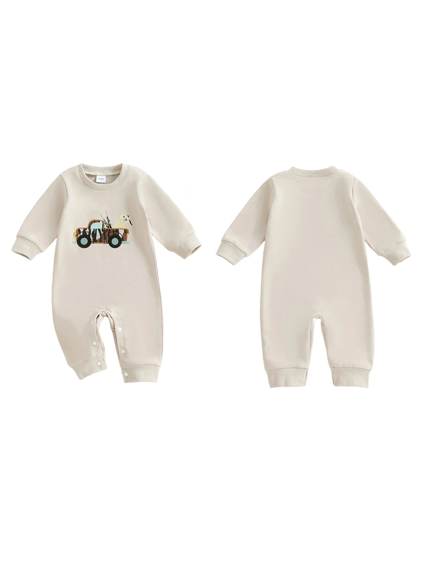 Adorable Toddler Dinosaur Print Hooded Romper Cozy Long Sleeve Jumpsuit for Baby Boys Cute Fall Outfit