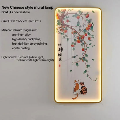 VIOLET Modern Picture Wall Light LED Chinese Creative Simple Mural Sconce Lamp For Home Living Room Study Corridor Decor