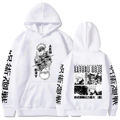 Japanese Anime Print Sweatshirts Jujutsu Kaisen Hoodie Harajuku Autumn Winter Streetwear Clothe Yuji Itadori Plus Size Hoodie