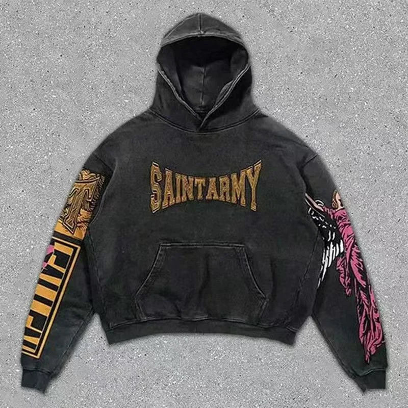 Y2K Cloths Techwear Autumn New Mens Funny Skull 3D Print Tracksuit Men Hoodie Fashion Streetwear Black Skeleton Hoodies For Man