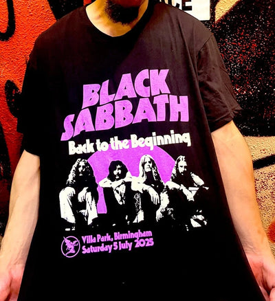 Black Sabbath and Ozzy Osbourne Back To The Beginning Merch Event Tee with Lineup Two Sided T-Shirt Ins Y2k New Brand New Style