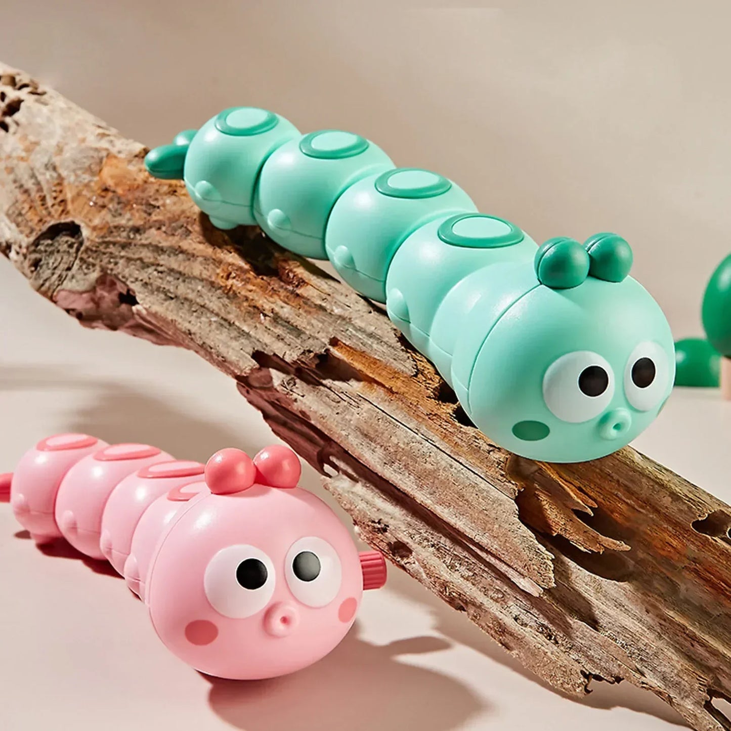 Cartoon Clockwork Caterpillar Crawling Toys Parent Child Interactive Cute Animal Baby Wind Up Toy for Kids Funny Gift