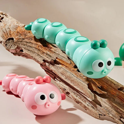 Cartoon Clockwork Caterpillar Crawling Toys Parent Child Interactive Cute Animal Baby Wind Up Toy for Kids Funny Gift