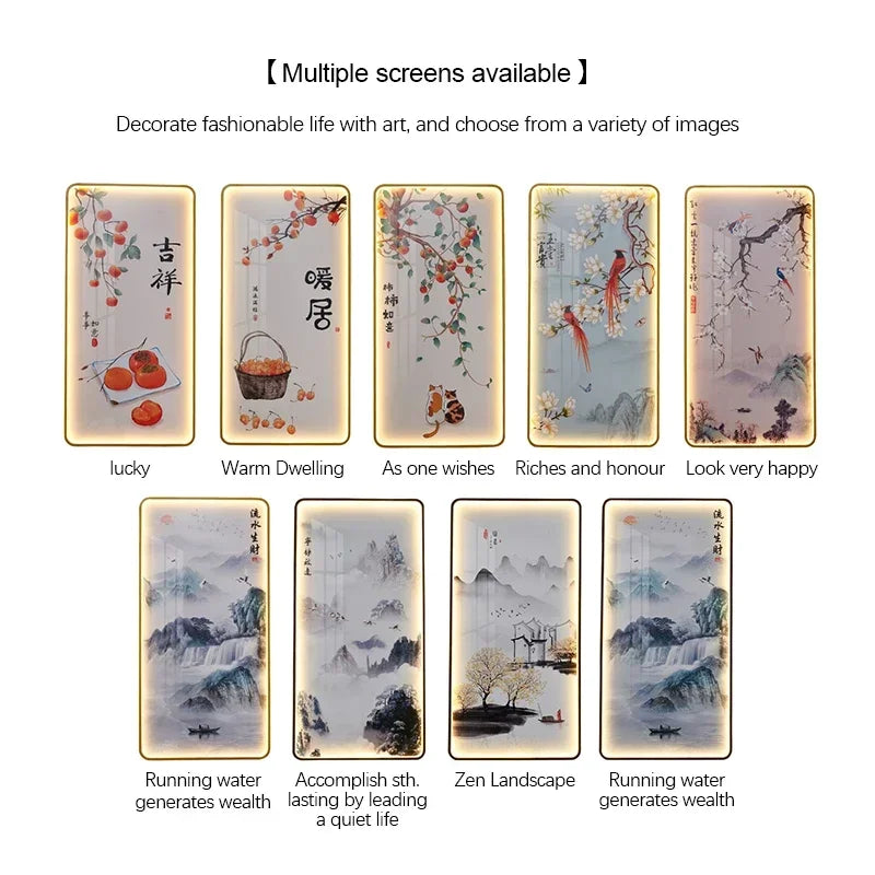 VIOLET Modern Picture Wall Light LED Chinese Creative Simple Mural Sconce Lamp For Home Living Room Study Corridor Decor