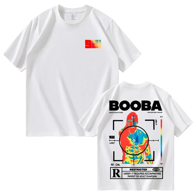 B2O T-shirts Men Fashion BOOBA Printed Short Sleeve T Shirt Women Casual Harajuku Streetwear Tee Tops
