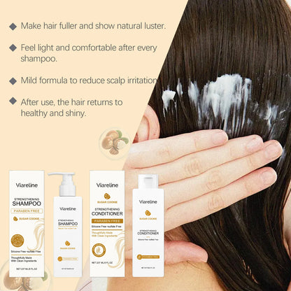 Amino Acid Shampoo and Conditioner Strengthen Hair Reduce Breakage Repair Hair Scales Anti Frizz Remove Dirt Smoothing Hair Care