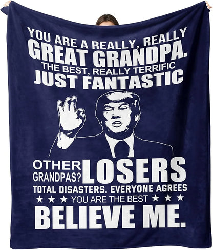 1PC Gift To Dad Thin Blanket for Father's day Anniversary Birthday Mother's Day for Mom Wife Sister Grandma Abuela Soft Throw