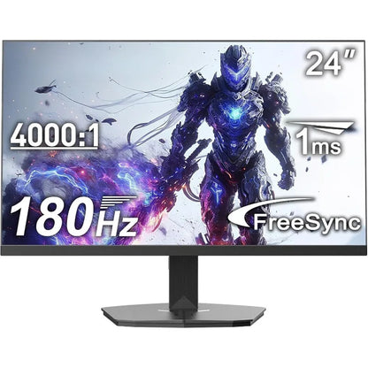 24 Inch Gaming Monitor 180Hz, DP 1.4 & HDMI 2.0 Ports High Refresh Rate  Racing FPS RTS Modes, 1ms Response Time 110% sRGB