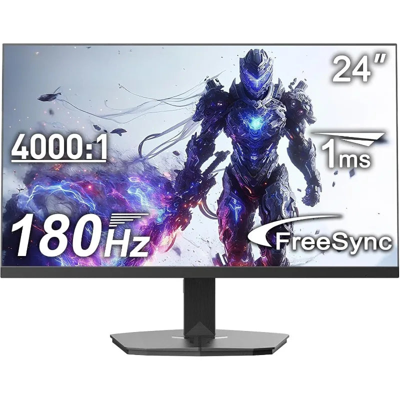 24 Inch Gaming Monitor 180Hz, DP 1.4 & HDMI 2.0 Ports High Refresh Rate  Racing FPS RTS Modes, 1ms Response Time 110% sRGB