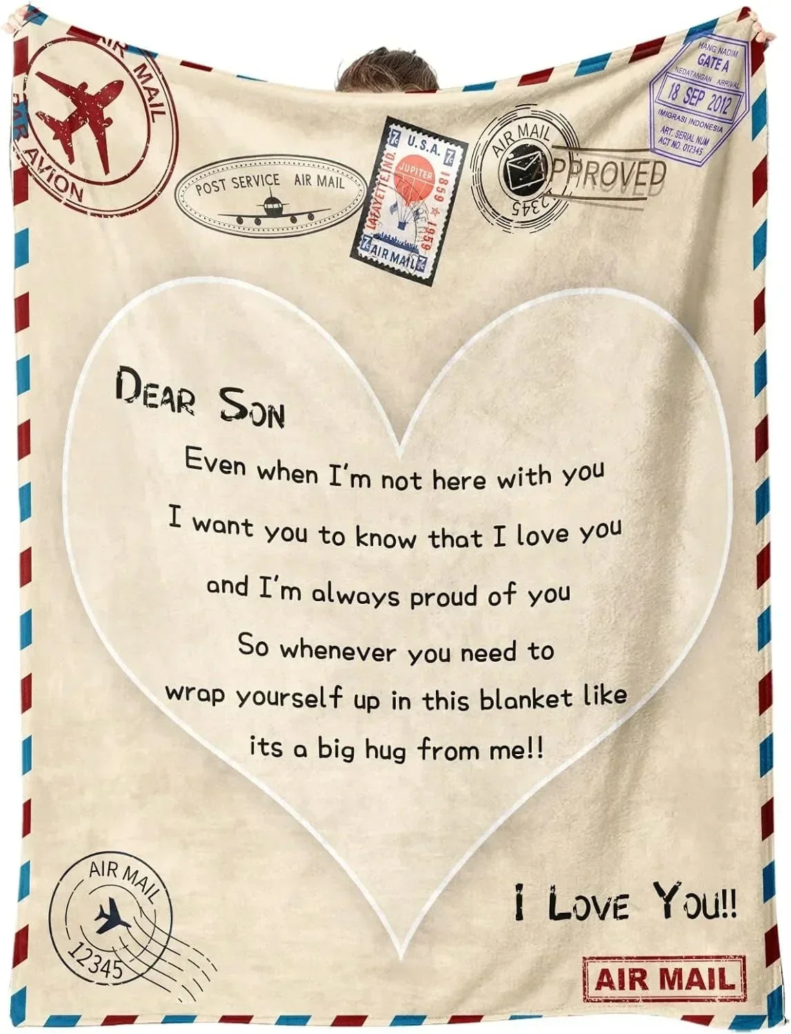 1PC Gift To Dad Thin Blanket for Father's day Anniversary Birthday Mother's Day for Mom Wife Sister Grandma Abuela Soft Throw