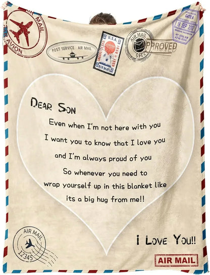 1PC Gift To Dad Thin Blanket for Father's day Anniversary Birthday Mother's Day for Mom Wife Sister Grandma Abuela Soft Throw