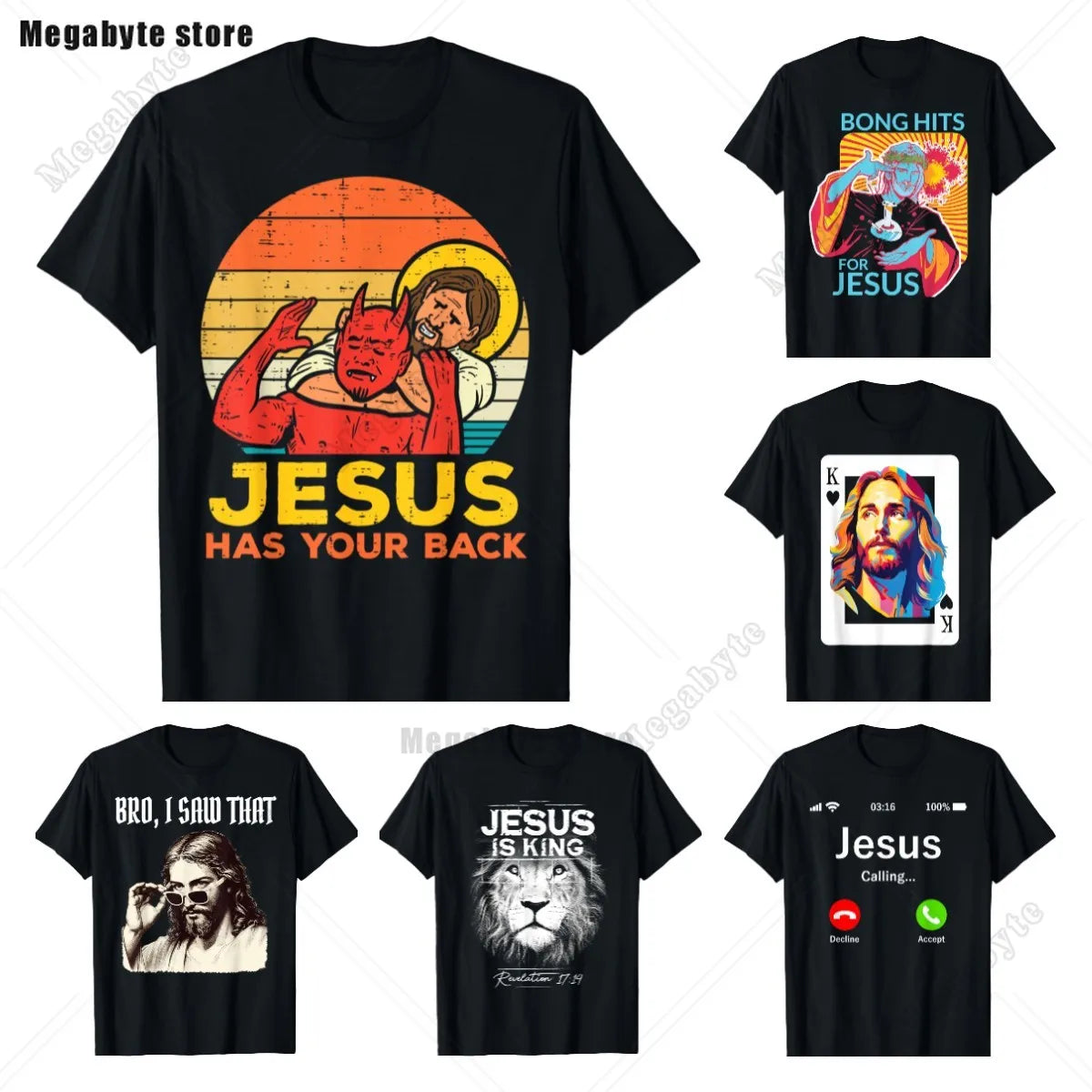 Men Jesus Has Your Back Jiu Jitsu Vintage Christian T-shirt Cotton Tops Kawaii Oversized T Shirt Harajuku Oversize Streetwear