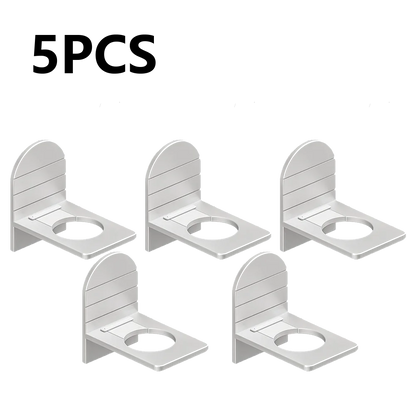 Metal Self-Adhesive Shampoo Bottle Shelf Free of Punch Shower Gel  Liquid Bottle Holder Bathroom Shelf Organizer Hook Shelves