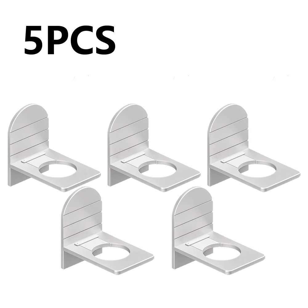 Metal Self-Adhesive Shampoo Bottle Shelf Free of Punch Shower Gel  Liquid Bottle Holder Bathroom Shelf Organizer Hook Shelves