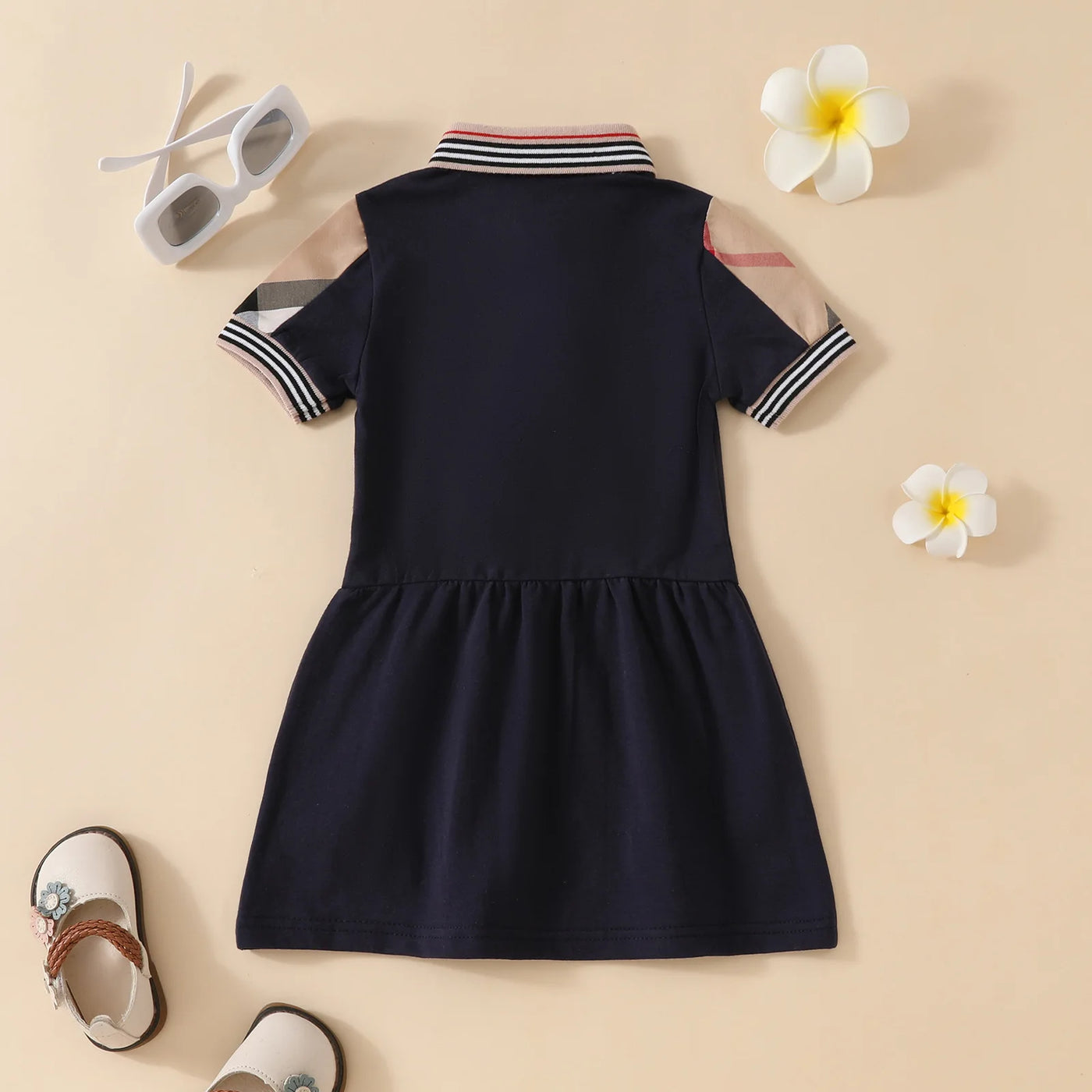 Baby Girl Princess Dress Cotton Baby Girl Dress Plaid Pattern Summer Newborn Clothes Baby Dress Party Birthday Baptism Dress