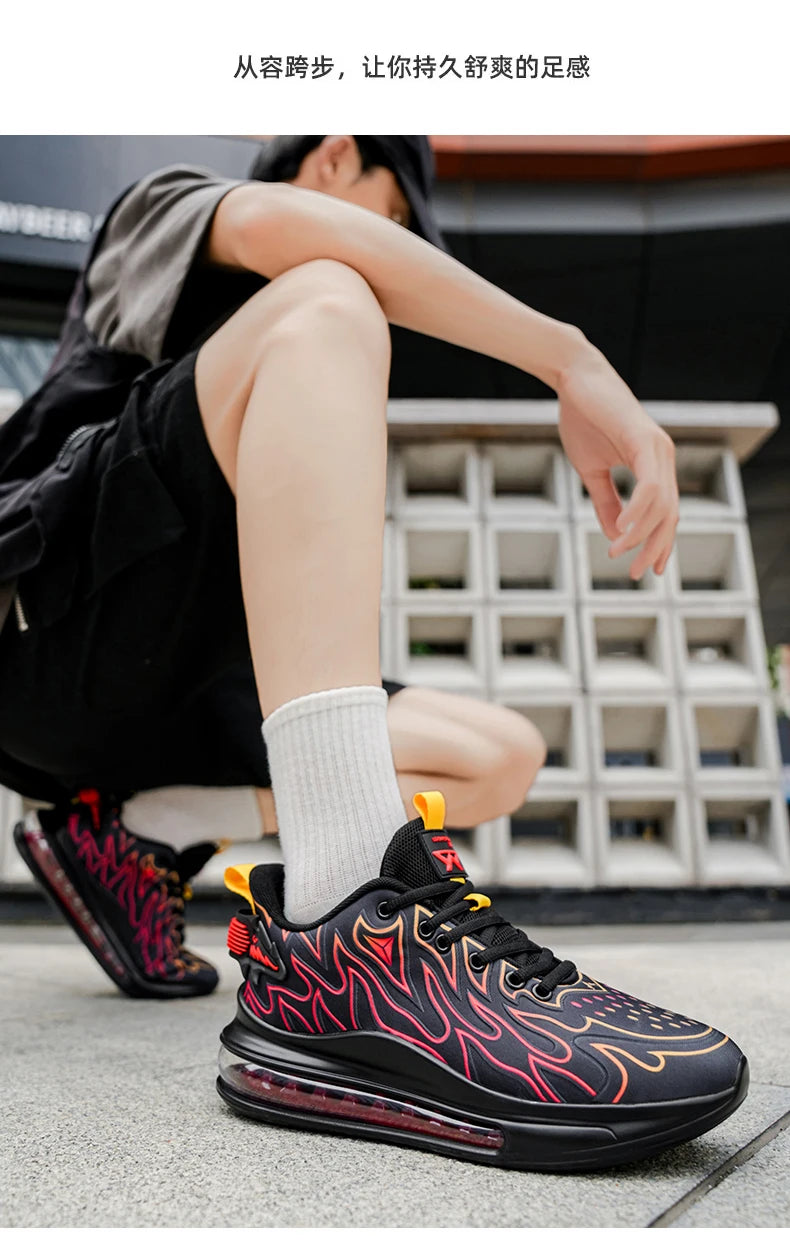 Luxury Men's Sneakers Casual Breathable Trainer Race Fashion Loafers Running Shoes for Male Tenis