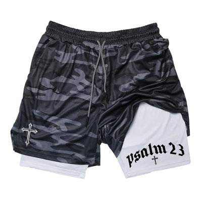 2025 New Men's 2-in-1 Sports Shorts Quick-Dry Running Fitness Training and Swimming Double-Layer Coverage Summer M-3XL