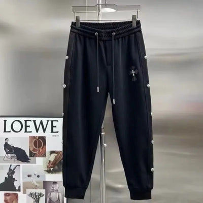 2024 Spring Men's Pants Korean Fashion Men Clothing Joggers Pants Casual Streetwear Male Trousers Elastic Waist Men Sweatpants