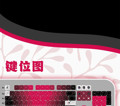 Yuki  Anime Pudding Keycap 120Keys Transparent PBT Thermal Sublimation ASA Profile Keycaps for Mechanical Keyboard Accessories