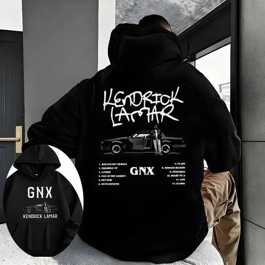 2025 GNX Album Printed Hoodie Kendrick Lamar Rapper Rock Style Men's Sweatshirt Street Long-sleeved Cotton Hooded Pullover