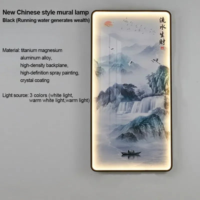 VIOLET Modern Picture Wall Light LED Chinese Creative Simple Mural Sconce Lamp For Home Living Room Study Corridor Decor