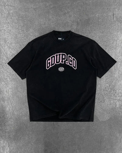 High Street Harajuku Letter Print Oversized T-shirt Men Hip Hop Retro Casual Streetwear Women Summer Cotton Round Collar Top