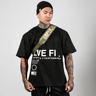 Men's Gym Summer Casual T-Shirt Fitness Running Short Sleeve Tee Tops Fashion Hip-hop Oversized Shirt Male Sweatshirt Clothing