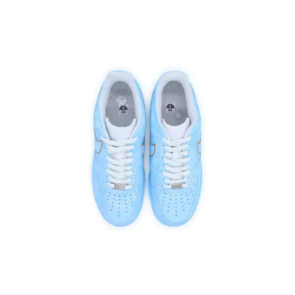 [Custom Eighteen AF1 Moon Nebula Blue]Nike Air Force 1 Skateboard Shoes Unisex Low-Top Blue