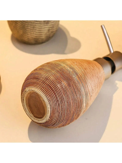 Creative Retro Style Ceramic Push-Type Soap Dispenser With Pump,  Hand Soap Bottle, Suitable For Bathrooms Kitchens And Toilets