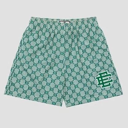 New Summer Eric Emanuel EE Basic Mesh Short Classic Floral Printed Gym Shorts 2025 Men's Gym Basketball Sports Beach Shorts