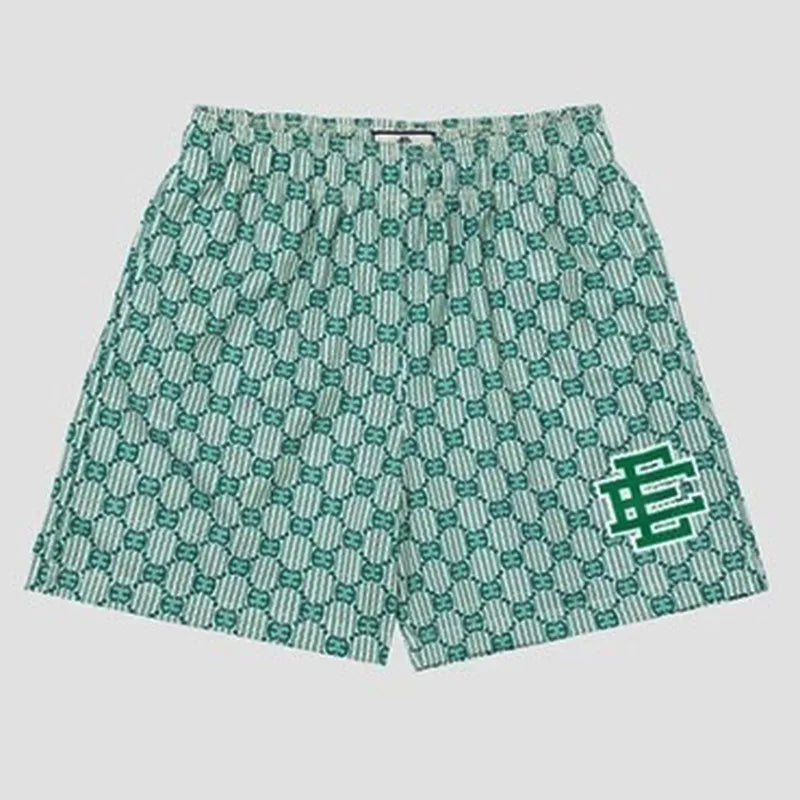 New Summer Eric Emanuel EE Basic Mesh Short Classic Floral Printed Gym Shorts 2025 Men's Gym Basketball Sports Beach Shorts
