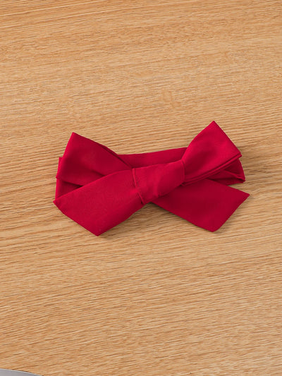 0-3 Year Baby girl Dress Round neck Heart-shaped Printed Bow, Princess Dress+Headband Toddler Baby girl Summer Party Dress