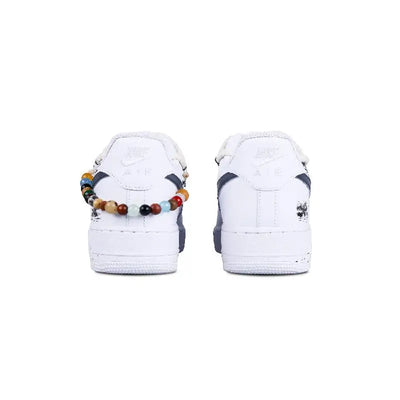 [Custom Male Jie Jun]Nike Air Force 1 Town Festival Lord Anti-Slip Wear-Resistant Low-Top Skateboard Shoes Men's White