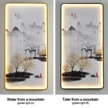 VIOLET Modern Picture Wall Light LED Chinese Creative Simple Mural Sconce Lamp For Home Living Room Study Corridor Decor