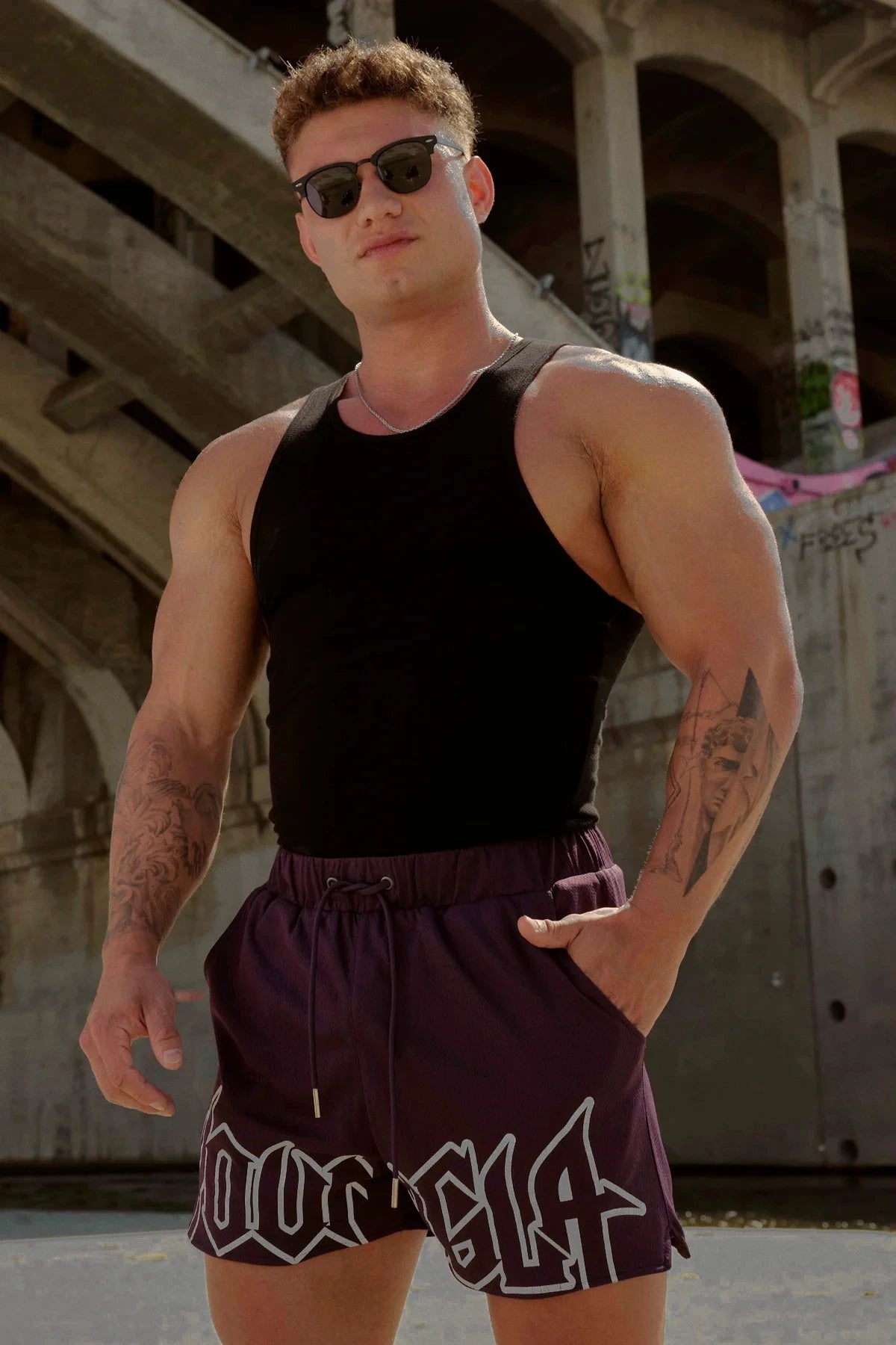 Gym Sports Men's Shorts American Style Clothing Brands Jogger Outdoor Running Basketball Training Shorts Beach Pants Fitness