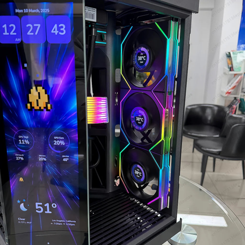 High-End Panoramic Gaming Desktop PC AMD R7 9800X3D RTX 5090 5080 5070 32GB DDR5 2TB NVMe M.2 SSD Win 11/10