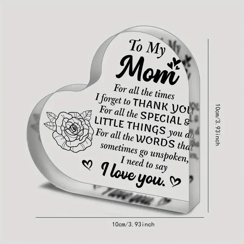 1pc Mom Birthday Gifts For Mom I Love You Mom Mothers Day Gifts