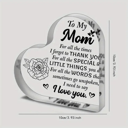 1pc Mom Birthday Gifts For Mom I Love You Mom Mothers Day Gifts