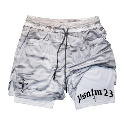 2025 New Men's 2-in-1 Sports Shorts Quick-Dry Running Fitness Training and Swimming Double-Layer Coverage Summer M-3XL