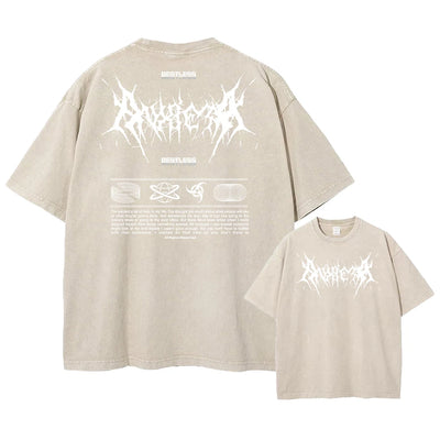 Y2k Acid Washed T Shirt Women Vintage Cotton T-shirts Harajuku Gothic Streetwear Soft Tees Girl Loose Fashion Print Tops Unisex