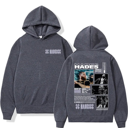 Autumn/winter Rapper Hades 66 Makes Money Not Friends Album Cover Pullover Hoodie Male Hip Hop Street Cotton Hoodie Sweatshirt.