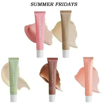 Summer Fridays Lip Balm Moisturizing Mirror Lip Gloss Lip Vanilla Pink Sugar Coffee Cake Smell Lipstick Transparent Oil Makeup