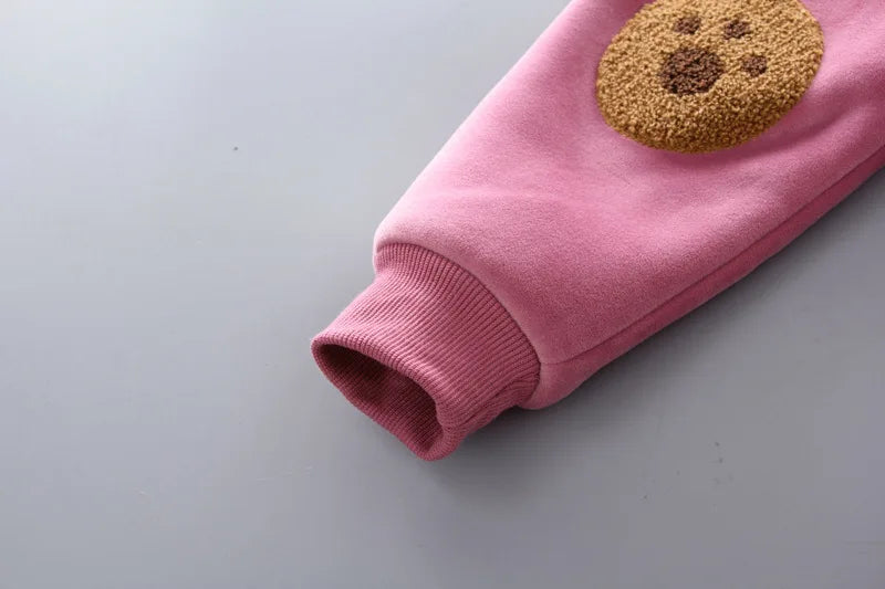 3PCS Winter Autumn Toddler Baby Boys Girls Clothes Baby Sweaters Coat +Pants +Hooded Vest Outfit Set Infant Warm Clothing Suits