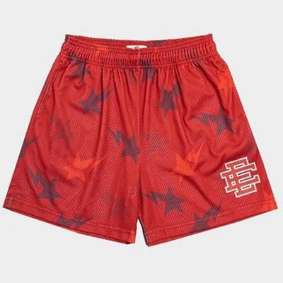 2025 New Summer EE Eric Emanuel  Basic Mesh Short Classic Floral Printed Gym Shorts Men's Gym Basketball Sports Beach Shorts