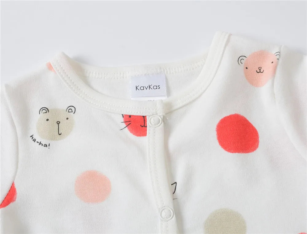 New Style Baby Girls Romper 3 Pcs/lot 0-12M Dot Design Lovely Girl Clothes Spring Autumn Long Sleeve Overalls Jumpsuit