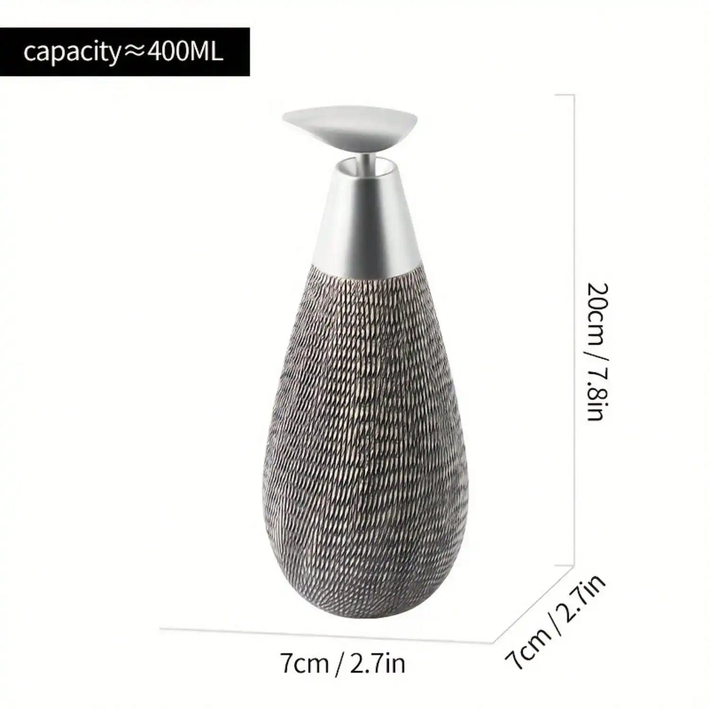 Creative Retro Style Ceramic Push-Type Soap Dispenser With Pump,  Hand Soap Bottle, Suitable For Bathrooms Kitchens And Toilets