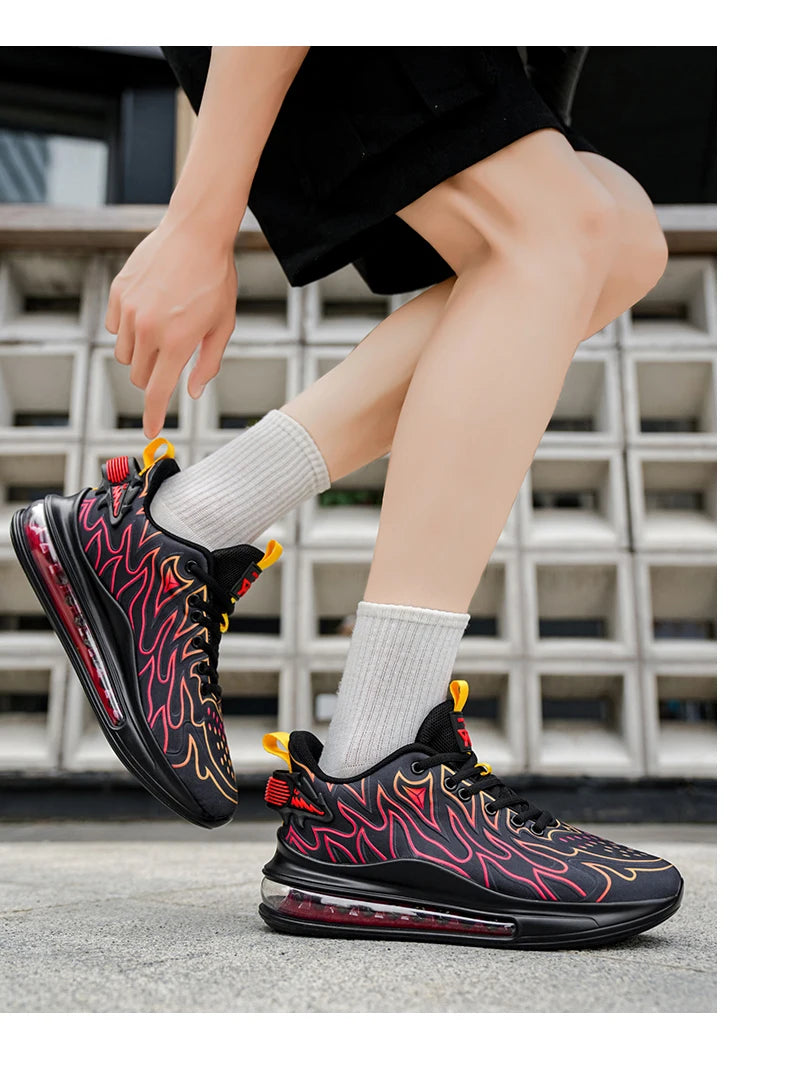 Luxury Men's Sneakers Casual Breathable Trainer Race Fashion Loafers Running Shoes for Male Tenis