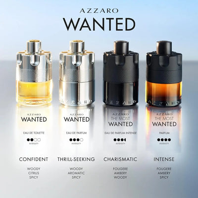 Azzaro Wanted Eau De Toilette - Vibrant & Irresistible Mens Cologne - Woody, Vetiver - Everyday Wear - Luxury Perfumes for Men